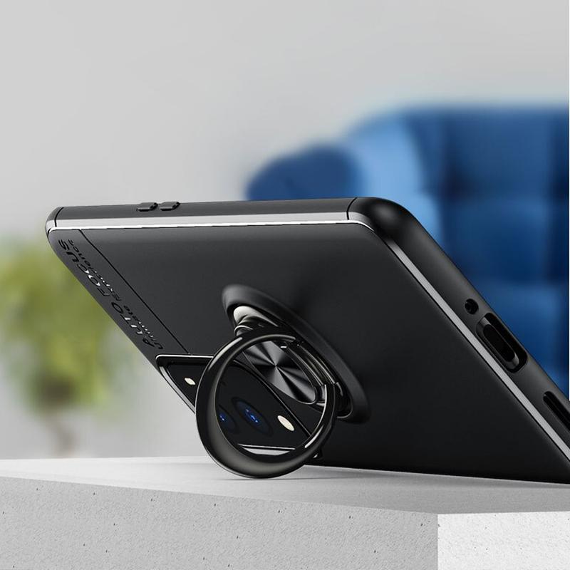 OnePlus 9R Metallic Finger Ring Holder Matte Case