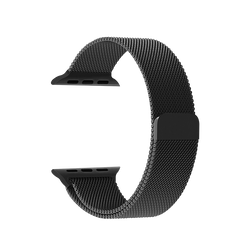 Coteetci ® Magnetic Aluminium Strap for Apple Watch [42/44MM] - Black