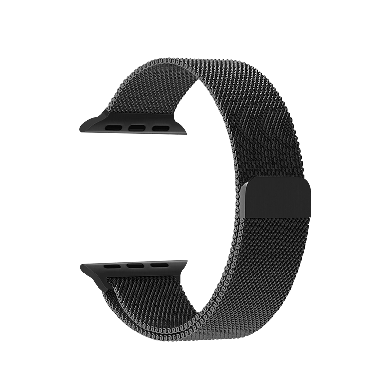 Coteetci ® Magnetic Aluminium Strap for Apple Watch [42/44MM] - Black