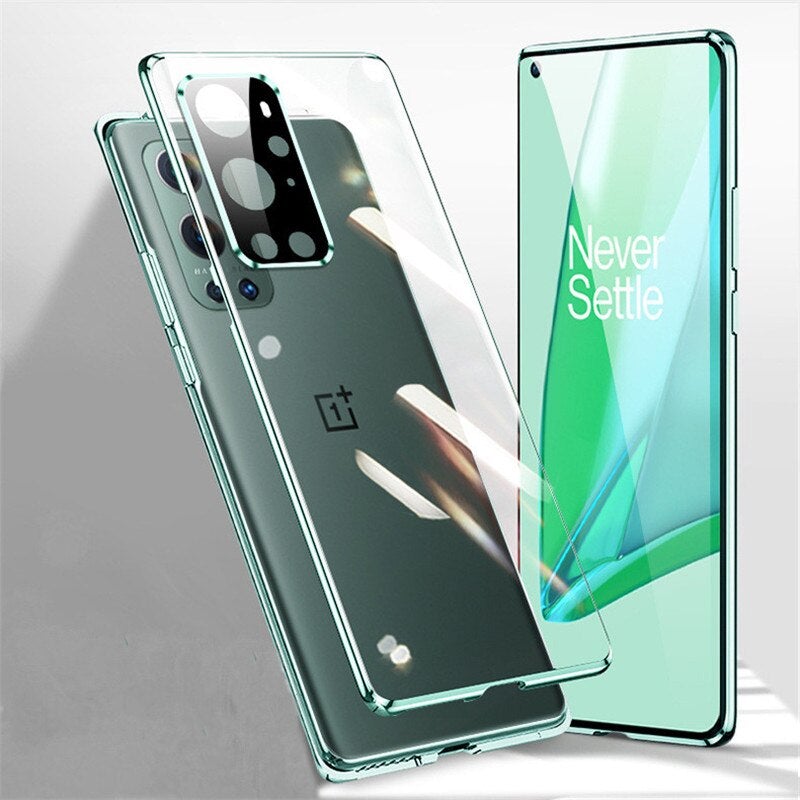 OnePlus 9 Series Electronic Auto-Fit (Front + Back) Magnetic Glass Case