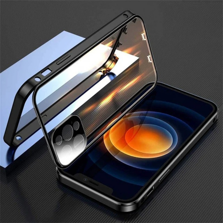 Exclusive Privacy Magnetic Glass Phone Case With 360° Protection ( iPhone )