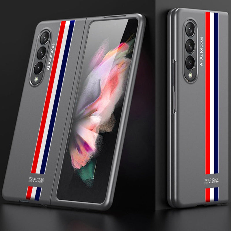 Galaxy Z Fold3 Ultra Thin Hybrid Striped Matte Shell Case