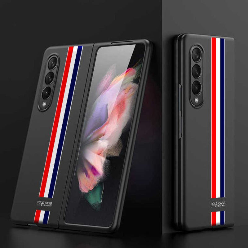 Galaxy Z Fold3 Ultra Thin Hybrid Striped Matte Shell Case