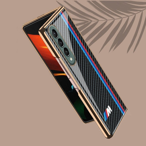 Galaxy Z Fold4 Carbon Motorsports Glass Case