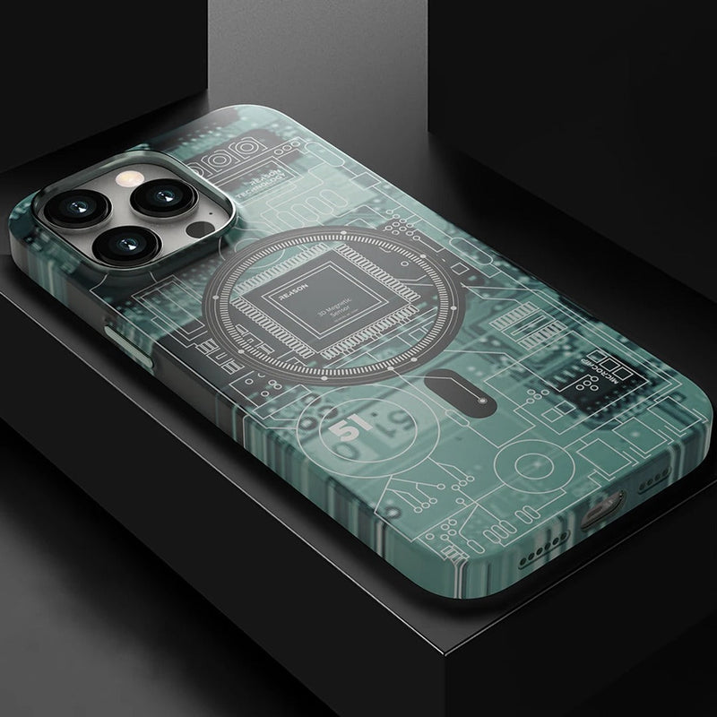 Electric Circuit Board Case - iPhone