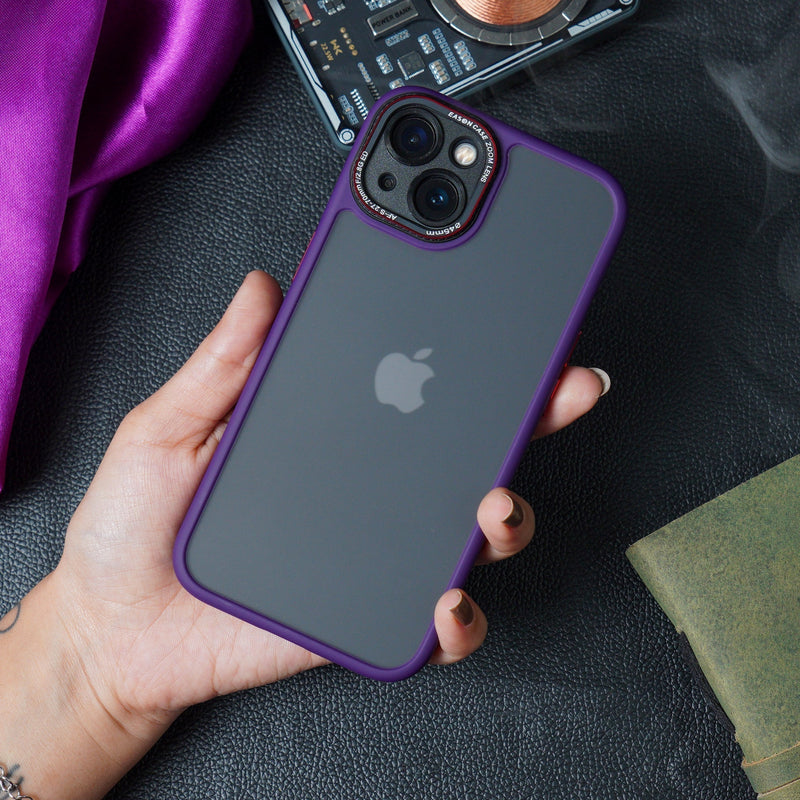 Luxury Matte Shockproof Armor Case -iPhone