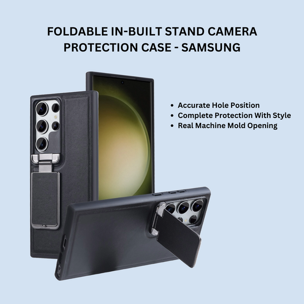 Foldable Stand Camera Protection Case - Samsung