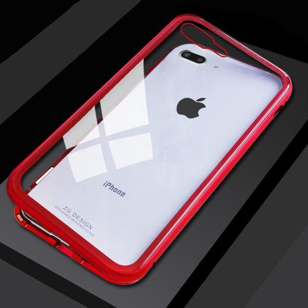 New Electronic Auto-Fit Magnetic Glass Case for iPhone