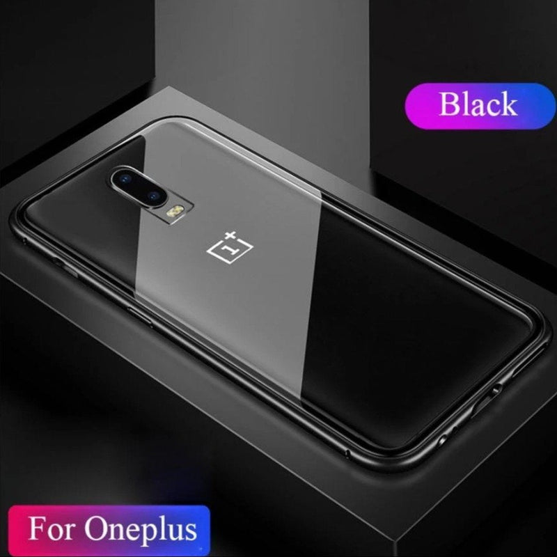 Oneplus 7 Electronic Auto-Fit Magnetic Transparent Glass Case