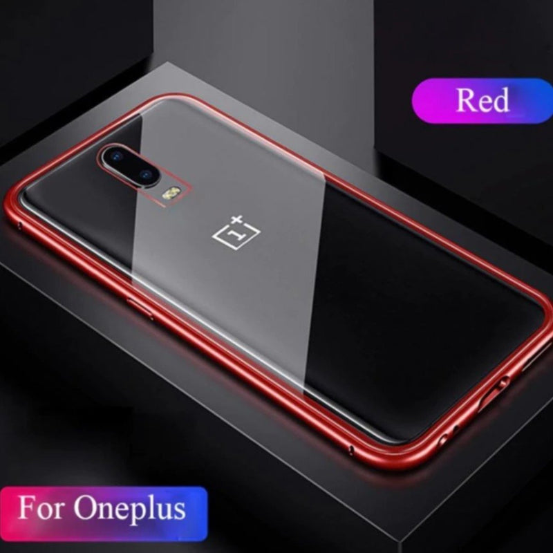 Oneplus 7 Electronic Auto-Fit Magnetic Transparent Glass Case