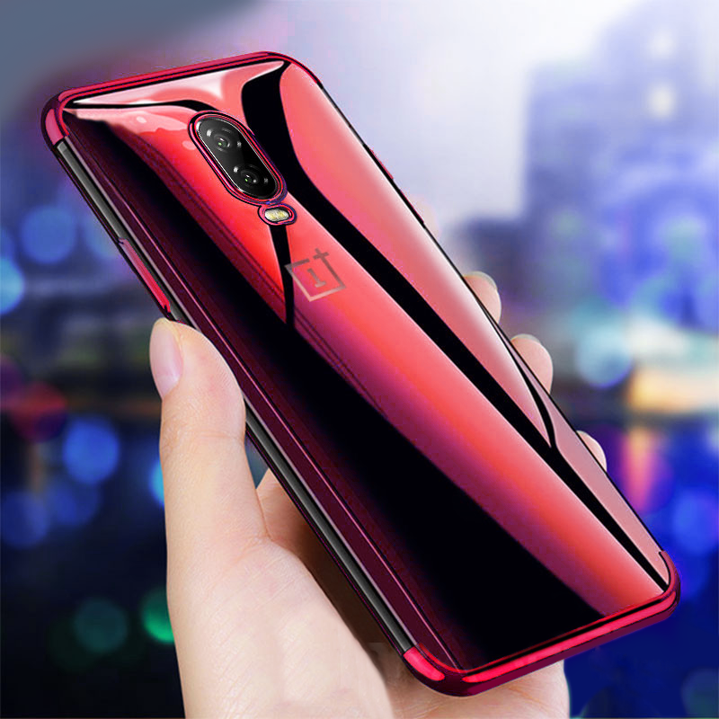 OnePlus 6T Original Electroplating Transparent Back Case