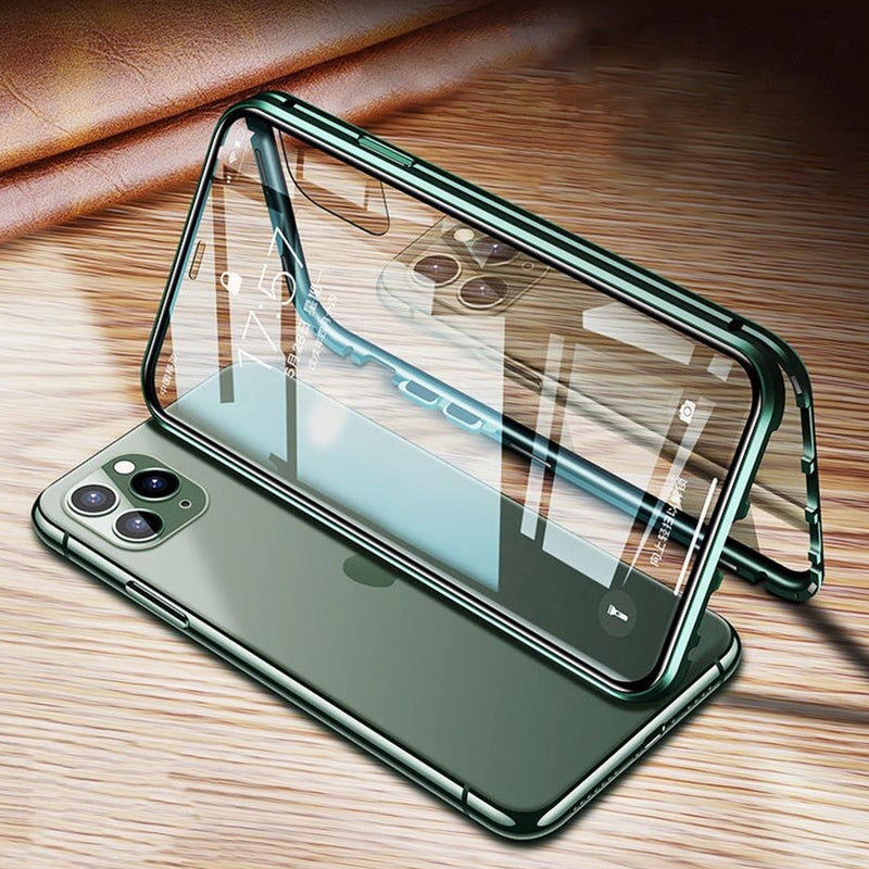 iPhone - Auto Fit Magnetic Glass Camera Protective Case