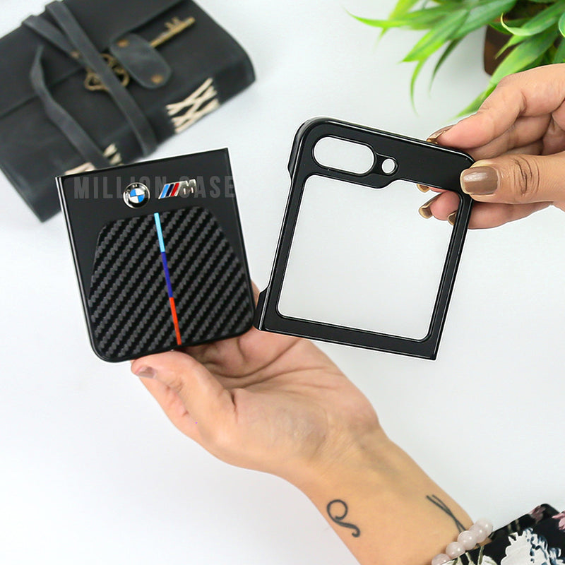 Galaxy Z Flip5 BMW Carbon Fiber Case