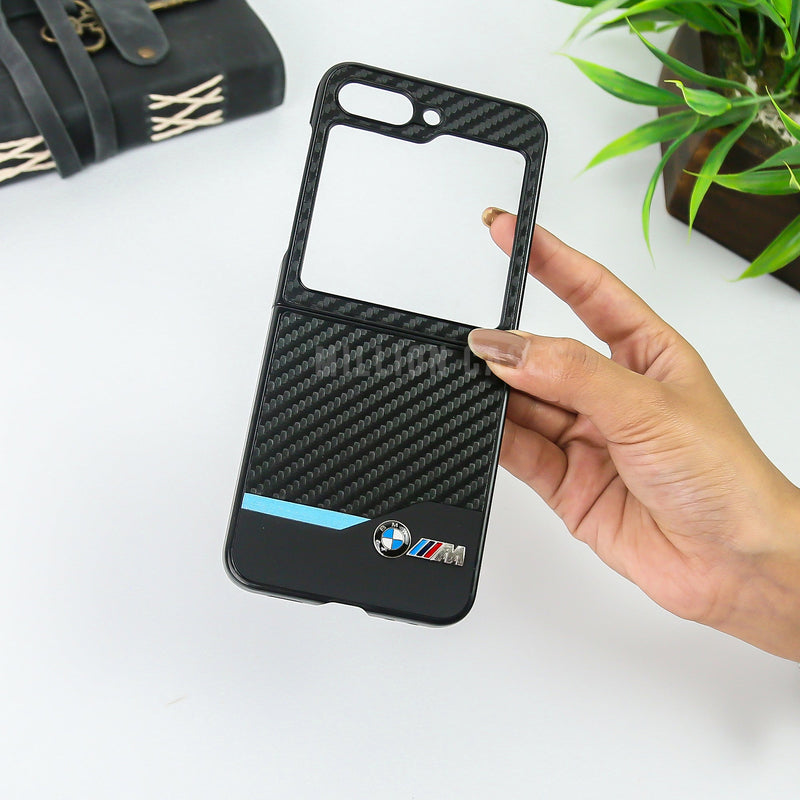 Galaxy Z Flip5 BMW Carbon Fiber Case