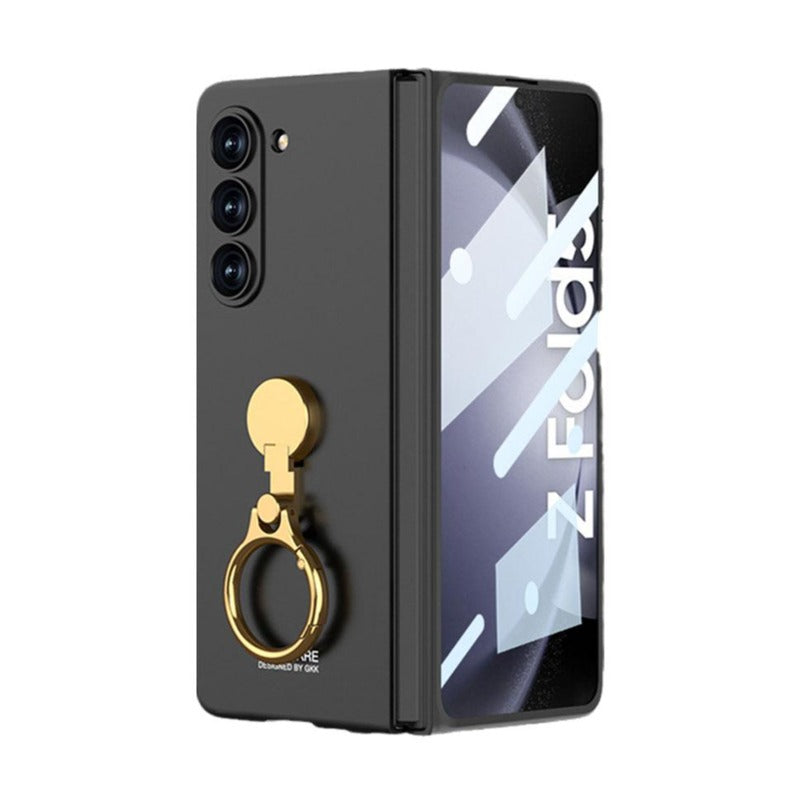 Galaxy Z Fold5 Ring Holder Electroplated Shockproof Case