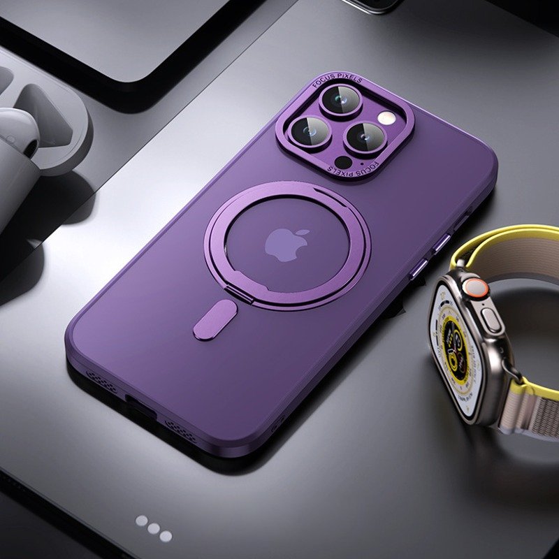 Magnetic 360° Rotation Ring Holder Case - iPhone