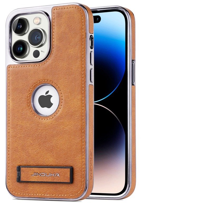 Genuine Leather Bracket Holder Case - iPhone