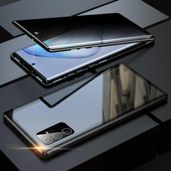 360° Anti Peep Magnetic Titanium Metal Case with Magic Screen Protector ( Samsung )