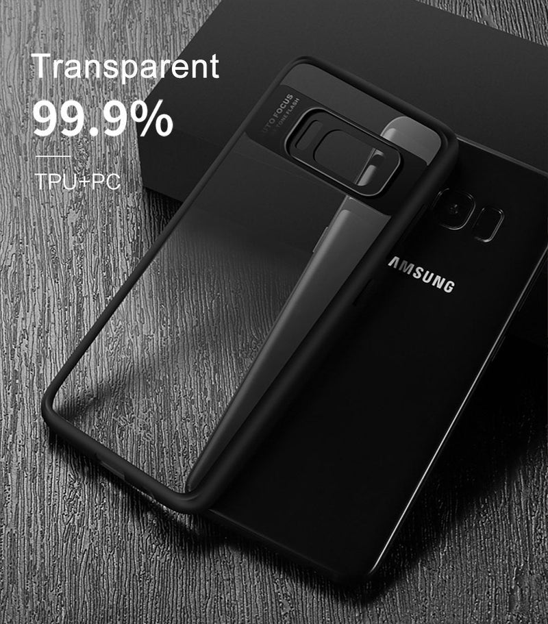 Galaxy S8 Transparent Slim Shockproof Case