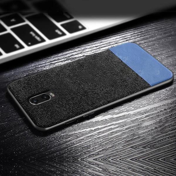 OnePlus 6T Two-tone Leather Textured Matte Case