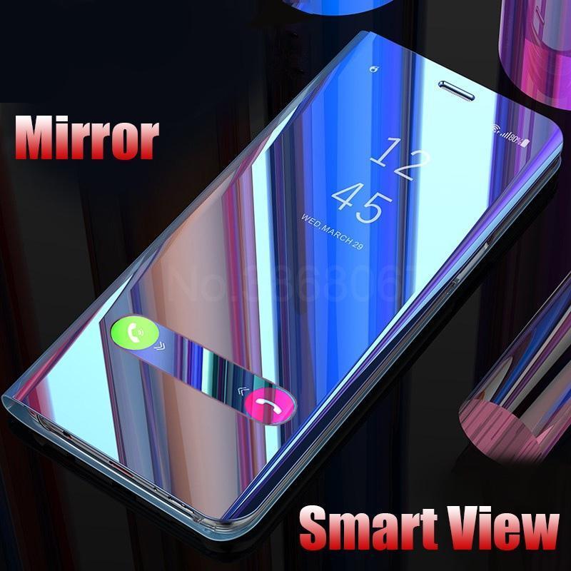 Galaxy M52 Mirror Clear View Flip Case