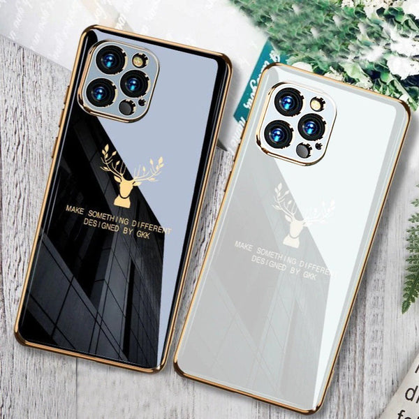 iPhone 13 Pro Max Electroplating Deer Pattern Case