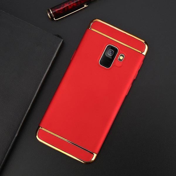 Galaxy A6 Plus Luxury 3in1 Electroplating Matte Finish Case