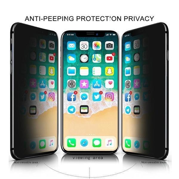 Baseus ® iPhone XS Max Privacy Tempered Glass [ Anti- Spy Glass]