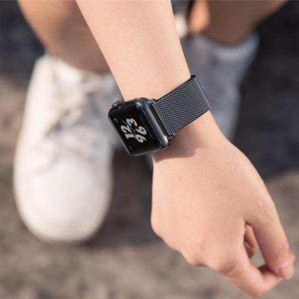 Magnetic Stainless Steel Milanese Strap for Apple Watch (Only Strap)