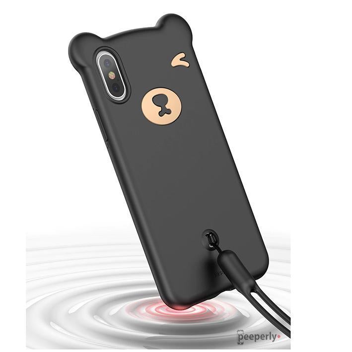 Baseus ® iPhone XS Max Bear Design Silicone Case