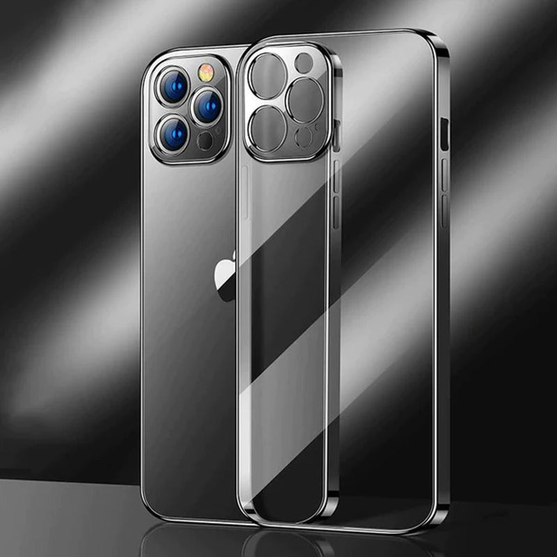 Transparent Plating Camera Protection Case - iPhone