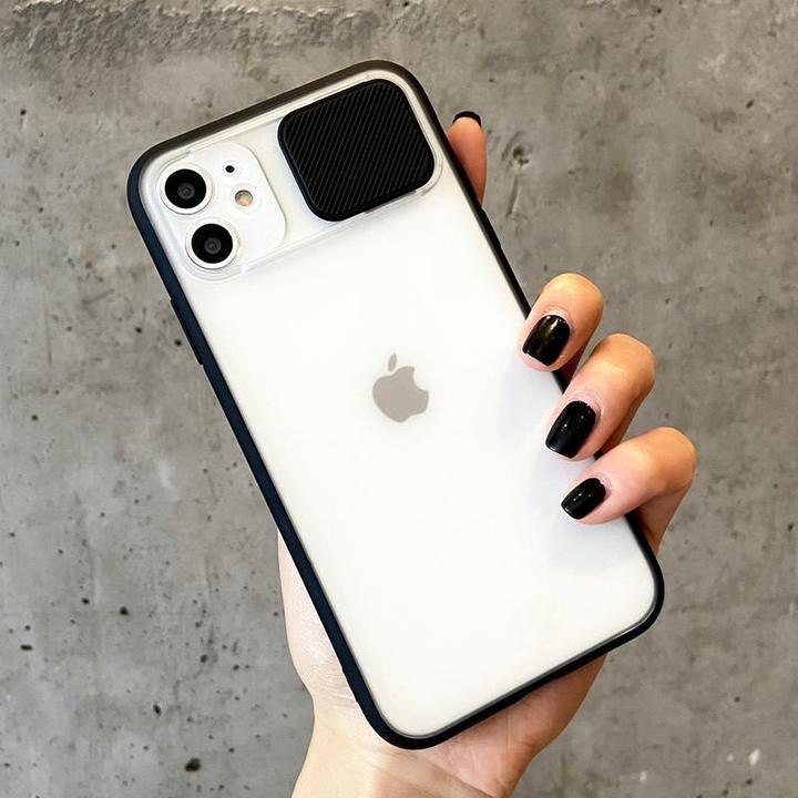 iPhone 11 Series Camera Lens Slide Protection Matte Case