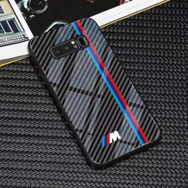 Galaxy Note 8 3D Carbon Fiber Pattern Glass Case