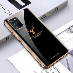 Galaxy S10 Lite Electroplating Deer Pattern Glass Case