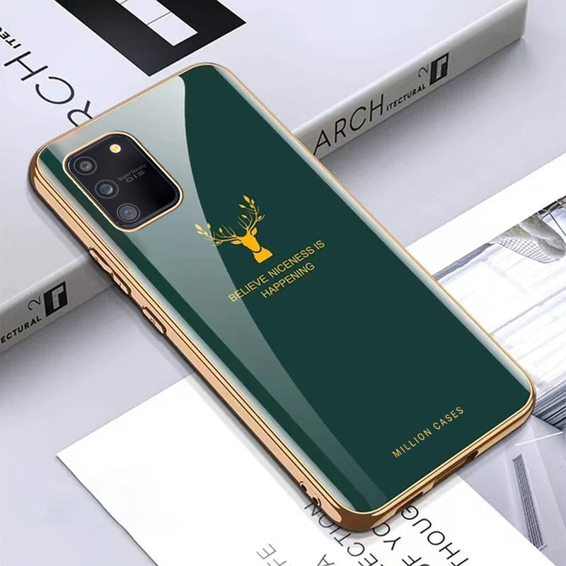 Galaxy S10 Lite Electroplating Deer Pattern Glass Case