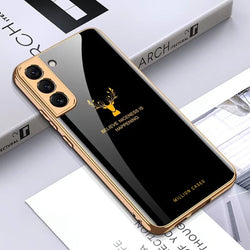 Galaxy S22 Plus Deer Electroplating Glass Case