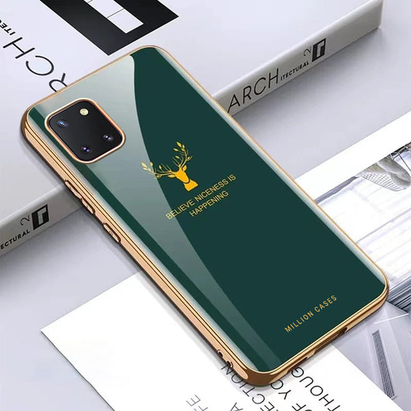 Galaxy M53 Electroplating Deer Pattern Glass Case