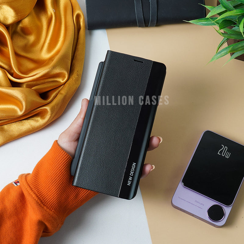 Galaxy Z Fold4 Half Flip Case With Pen Holder