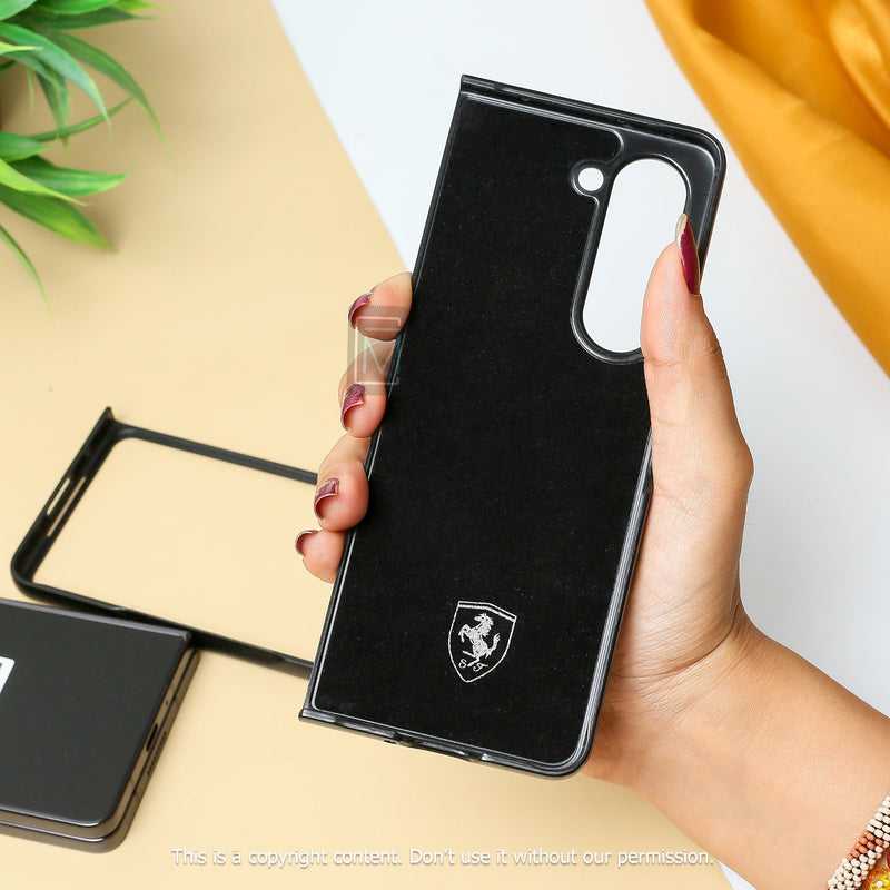 Galaxy Z Fold5 Ferrari Logo Suitcase Line Design case