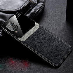 Galaxy F62 Sleek Slim Leather Glass Case