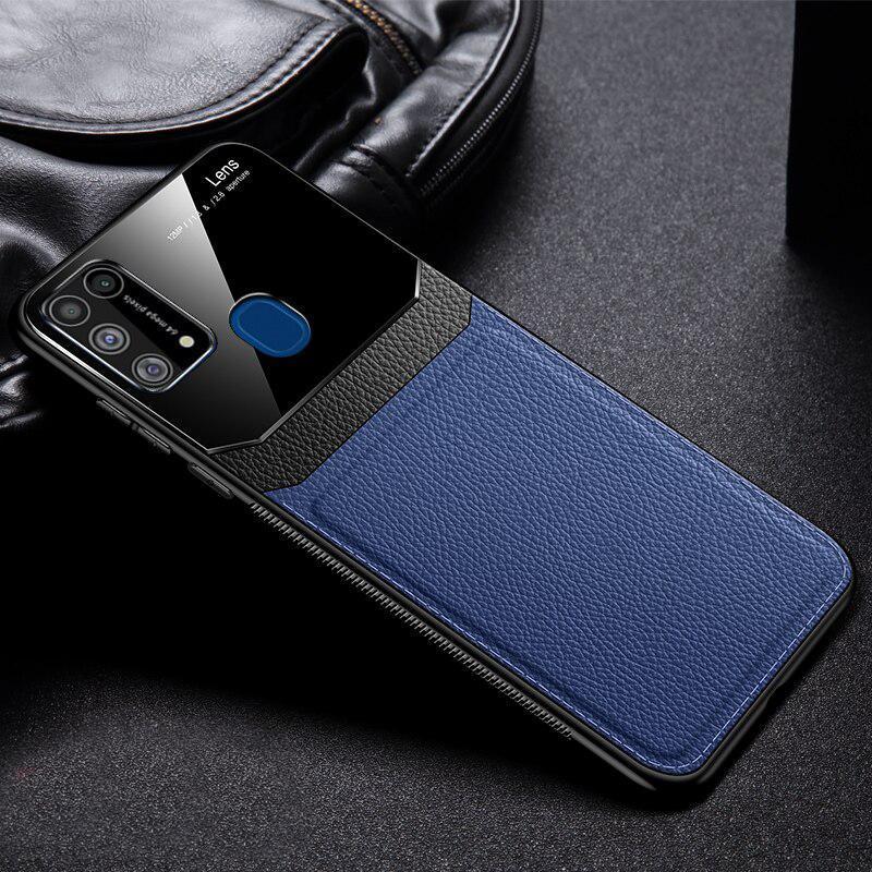 Galaxy F41 Sleek Slim Leather Glass Case