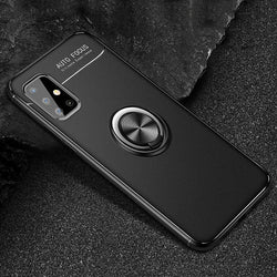 Galaxy M31s Metallic Finger Ring Holder Matte Case