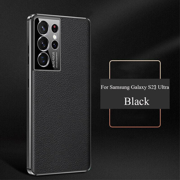 Luxury Leather Electroplate Frame Case