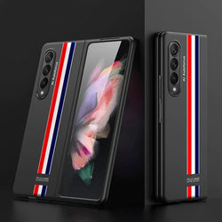 Galaxy Z Fold3 Ultra Thin Hybrid Striped Matte Shell Case