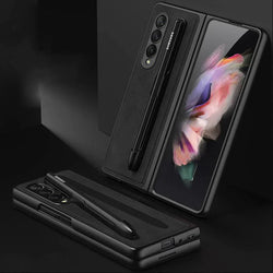 Galaxy Z Fold3 S-Pen Holder Leather Case