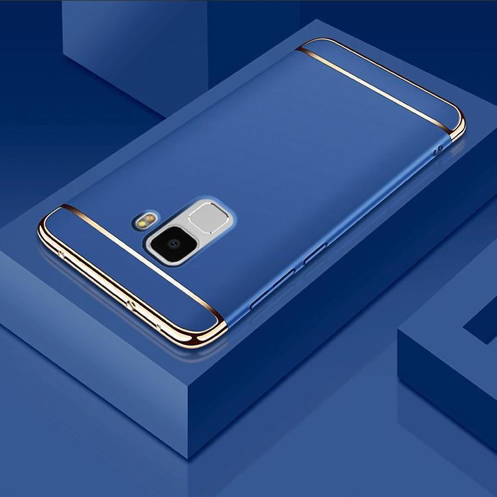 Galaxy A8 Plus Luxury 3 in 1 Electroplating Back Case