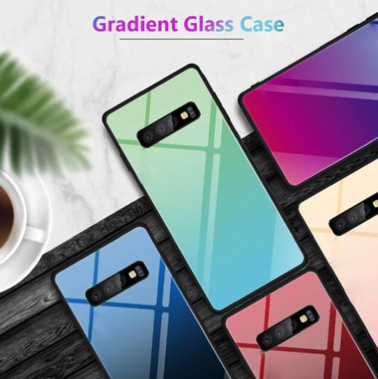 Galaxy S10 Plus Gradient Soft Edge Glass Back Case