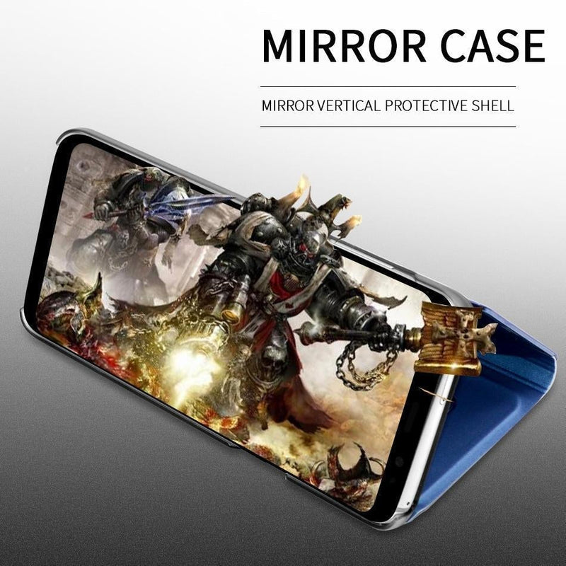 Galaxy M32 Mirror Clear View Flip Case