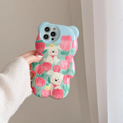 Floral Pup Paradise Pattern Case