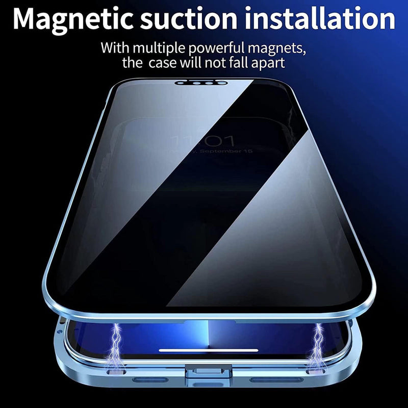 EXCLUSIVE PRIVACY MAGNETIC GLASS PHONE CASE WITH 360° PROTECTION ( VIVO )